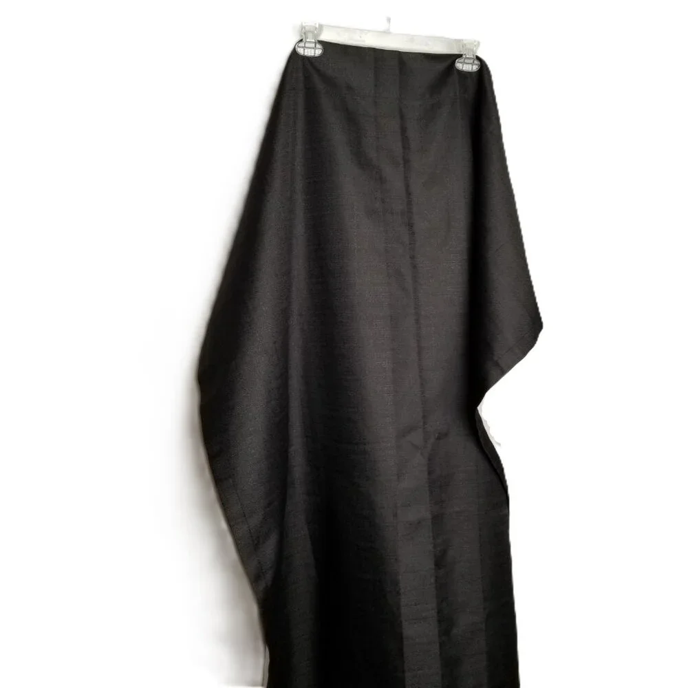 Ellery Homestyles Black Blackout Curtain Panel 42x54 Cream Liner Rod Pocket